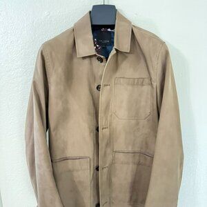 Ted Baker Canvas Jacket Cream/Tan Size 2